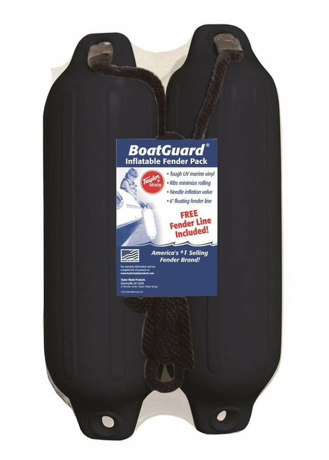 Taylor Made 5" x 18" Fender 2 Pack Black With Black Rope