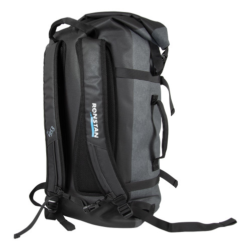 RONSTAN DRY ROLL TOP - 55L BACKPACK - BLACK & GREY