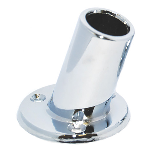 Taylor Made 1" Slanted Chrome Plated Flagpole Socket - US Boating Marine Supplies