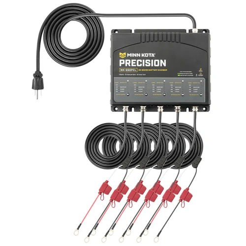 Minn Kota On-Board Precision Charger MK-550 PCL 5 Bank x 10 AMP LI Optimized Charger - US Boating Marine Supplies