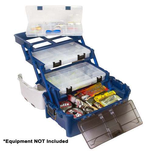 Plano Hybrid Hip 3-Stowaway® Tackle Box 3700 - Blue - US Boating Marine Supplies