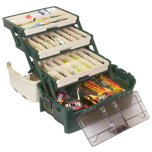 Plano Hybrid Hip 3-Tray Tackle Box - Forest Green