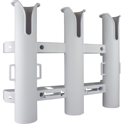 Sea-Dog Triple Threat Three Pole Rod Holder-White - US Boating Marine Supplies