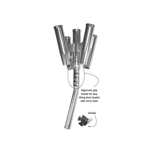 TACO Olympic 5-Rod Holder Cluster - US Boating Marine Supplies