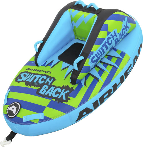 Airhead Switch Back 2-Person Inflatable Towable Boat Tube - US Boating Marine Supplies