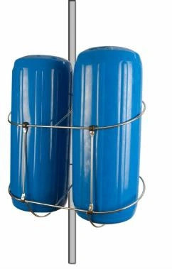 Sea-Dog Rail Mount Stainless Steel Fender Holder Dual - 7.5"