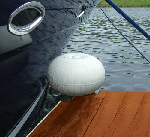Taylor Made Corner Mount Dock Wheel, White 9" #1078 - US Boating Marine Supplies
