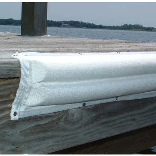 Taylor Made Perimeter™ Small Double Dock & Post Bumper, White (5-1/2"W x 1-1/4" D x 4'L) - US Boating Marine Supplies