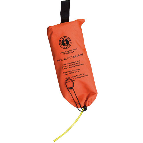 Mustang Ring Buoy Throw Bag - 90' Rope - US Boating Marine Supplies