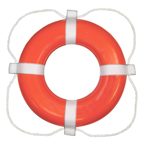 Taylor Made Ring Buoy - 20" - Orange w/White Grab Line - US Boating Marine Supplies