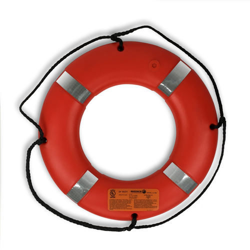 Datrex 24" Orange Ring Buoy With Reflective Tape - US Boating Marine Supplies