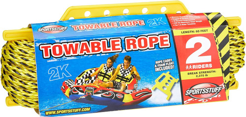 SPORTSSTUFF 2K Tow Rope For Tubing - 2 Rider - 60' FT. - US Boating Marine Supplies