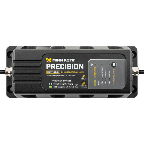 Minn Kota On-Board Precision Charger MK-110 PCL 1 Bank x 10 AMP LI Optimized Charger - US Boating Marine Supplies