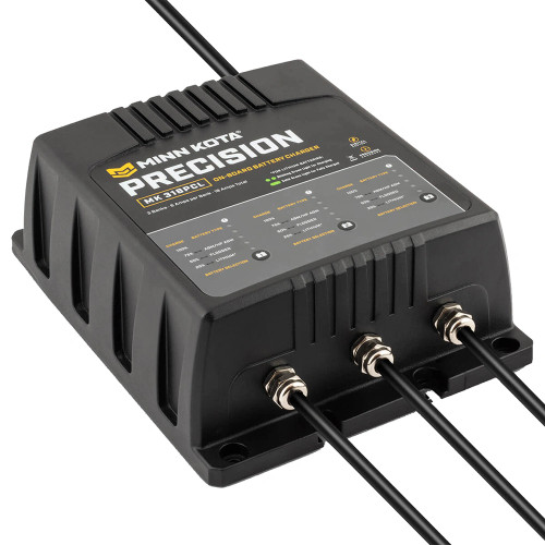 Minn Kota On-Board Precision Charger MK-318 PCL 3 Bank x 6 AMP LI Optimized Charger - US Boating Marine Supplies