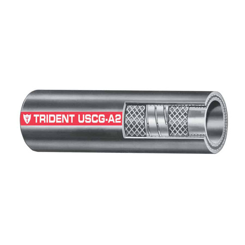 Trident Marine 1-1/2" x 50' Coil Type A2 Fuel Fill Hose - US Boating Marine Supplies