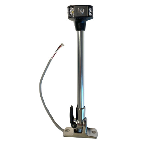 Attwood LightArmor Fold-Down Anchor/Masthead Light - 12" - 12V - US Boating Marine Supplies