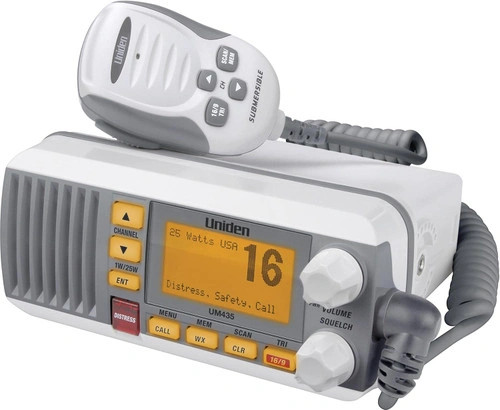 Uniden UM435 Fixed Mount VHF Radio - White - US Boating Marine Supplies