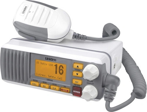 Uniden UM385 Fixed Mount VHF Radio - White - US Boating Marine Supplies