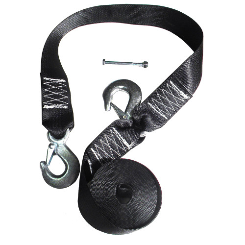 Rod Saver Winch Strap Replacement with Safety Strap - 20' - US Boating Marine Supplies