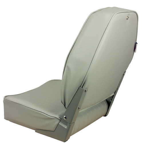 Springfield High Back Folding Seat - Grey - US Boating Marine Supplies