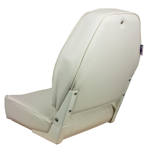 Springfield High Back Folding Seat - White - US Boating Marine Supplies