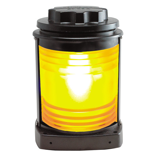 Perko Towing Light - Black Plastic, Yellow Lens - US Boating Marine Supplies