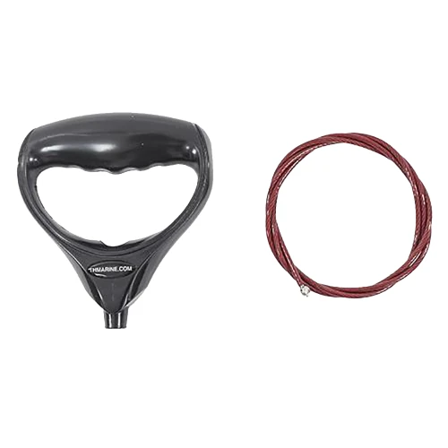 T-H Marine G-Force Trolling Motor Handle & Cable - Black - US Boating Marine Supplies