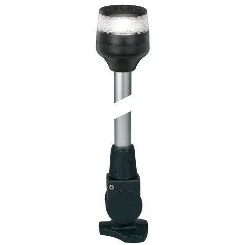 Hella Marine NaviLED 360 Compact All Round Lamp - 2nm - 24" Fold Down Base - Black - US Boating Marine Supplies