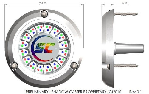 Shadow-Caster SCR-24 Bronze Underwater Light - 24 LEDs - Bimini Blue/Great White - US Boating Marine Supplies