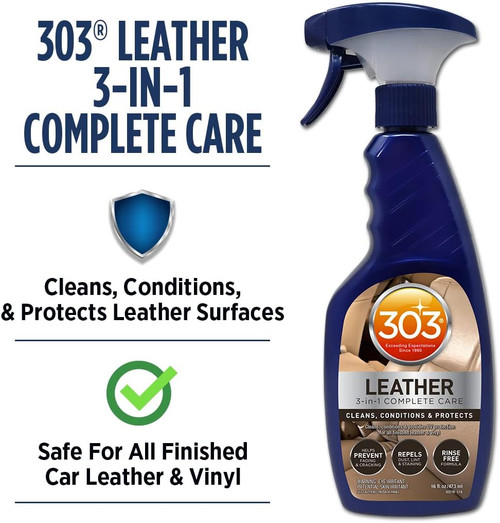 303 Automotive Leather 3-In-1 Complete Care - 16oz