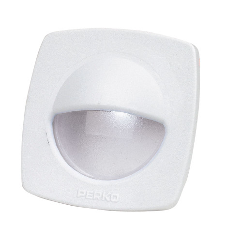 Perko LED Utility Light w/Snap-On Front Cover - White - US Boating Marine Supplies