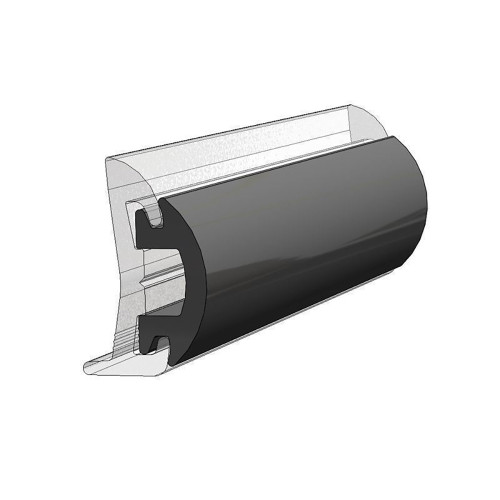 TACO 70' Flexible Black Rub Rail Insert 1-3/16" x 1/2" - US Boating Marine Supplies