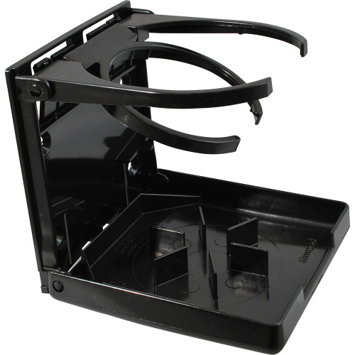 Attwood Fold-Up Drink Holder - Dual Ring - Black - US Boating Marine Supplies