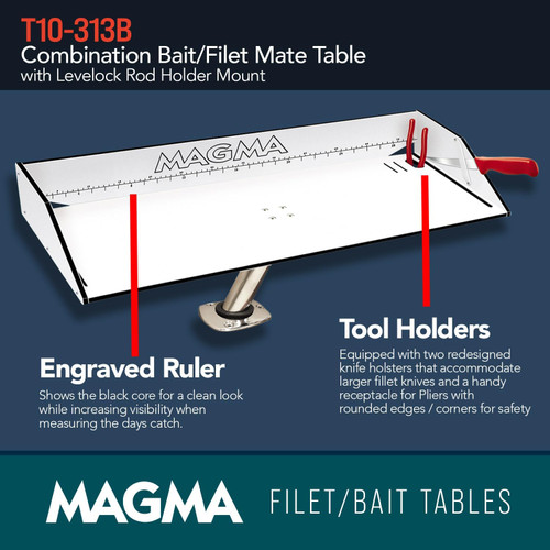 Magma Bait/Filet Mate Table w/LeveLock® Mount - 31" - US Boating Marine Supplies