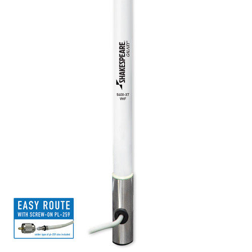 Shakespeare 5400-XT Galaxy 4' VHF Antenna - 3dB Gain - US Boating Marine Supplies
