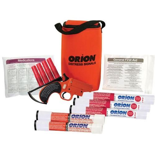 Orion Coastal Alert/Locate Signal Kit with First Aid in Soft Floating Case - US Boating Marine Supplies