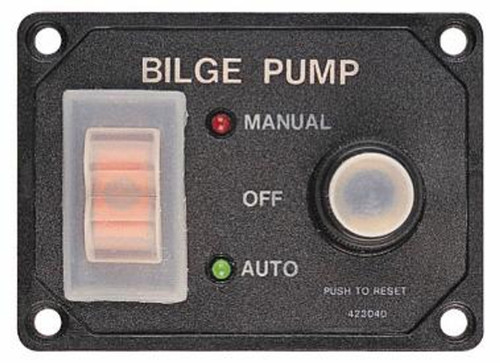 Sea-Dog Splash Guad Bilge Pump Panel With Circuit Breaker (423046-1) - US Boating Marine Supplies