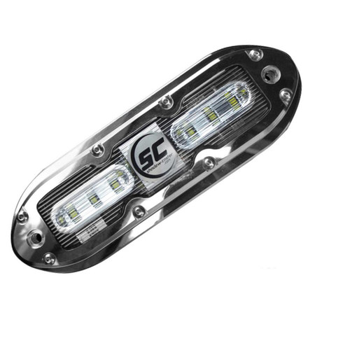 Shadow-Caster SCM-6 LED Underwater Light w/20' Cable - 316 SS Housing - Ultra Blue