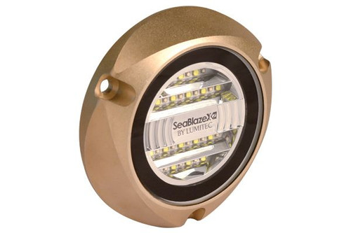 Lumitec SeaBlazeX2 LED Underwater Light - Dual Color - White/Blue - US Boating Marine Supplies