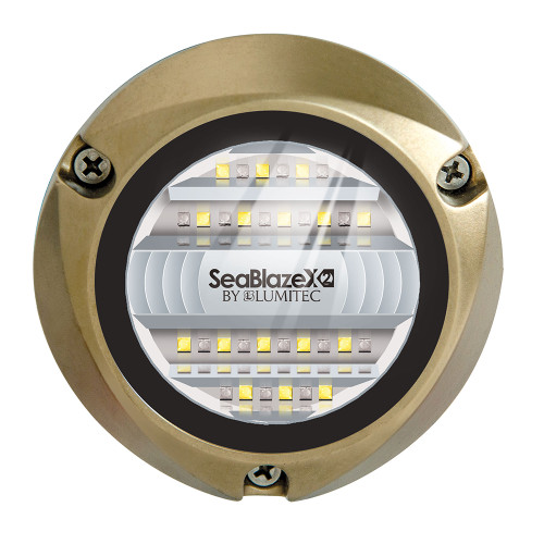 Lumitec SeaBlazeX2 LED Underwater Light - Dual Color - White/Blue - US Boating Marine Supplies