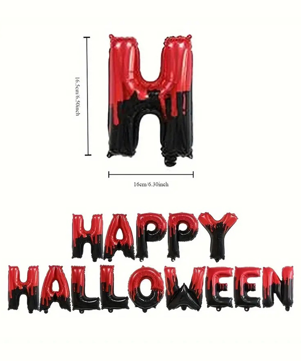 Happy Halloween Folienballon-Banner – 5 M, Aluminiumfolie, Mit Seil, Für Partys & Deko