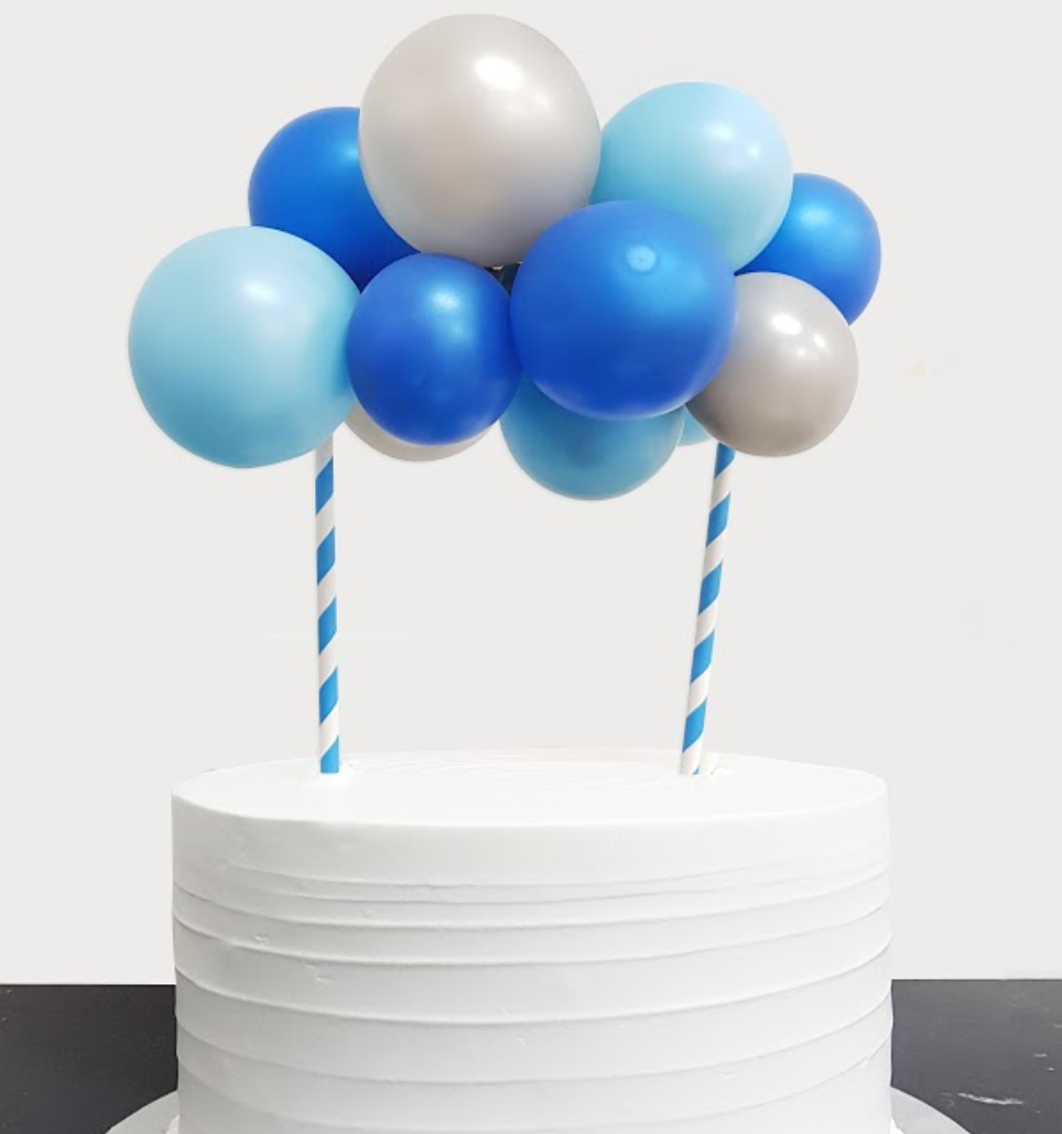 Flower Cake Topper Birthday Cake Topper Frozen Cake Topper Blue