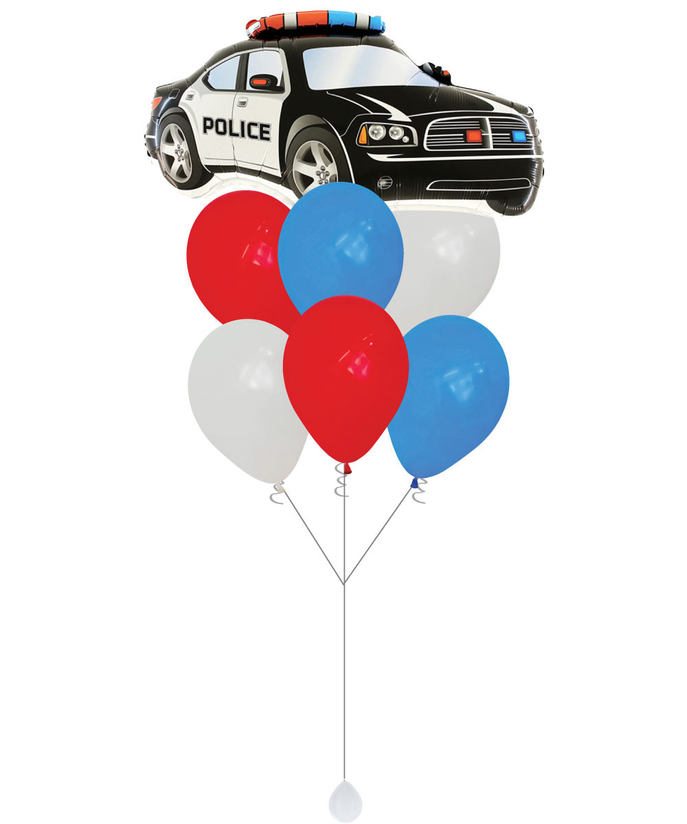 [Transporation] Police Patrol Car Balloons Package