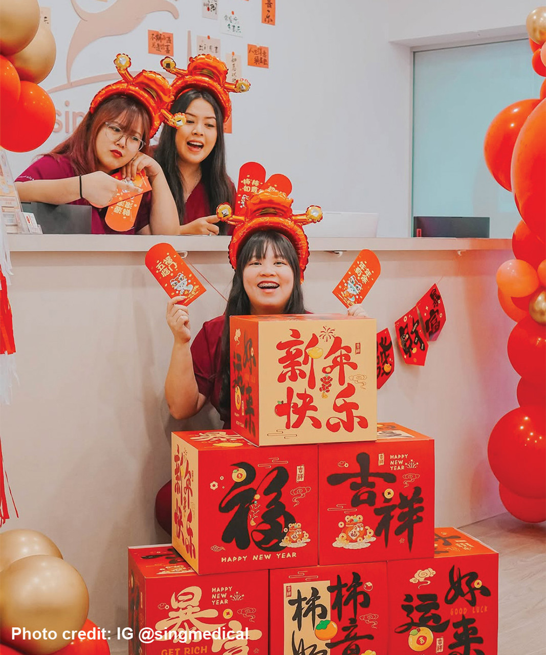 CNY 2025] Chinese New Year Gift Box Decoration (Set of 6