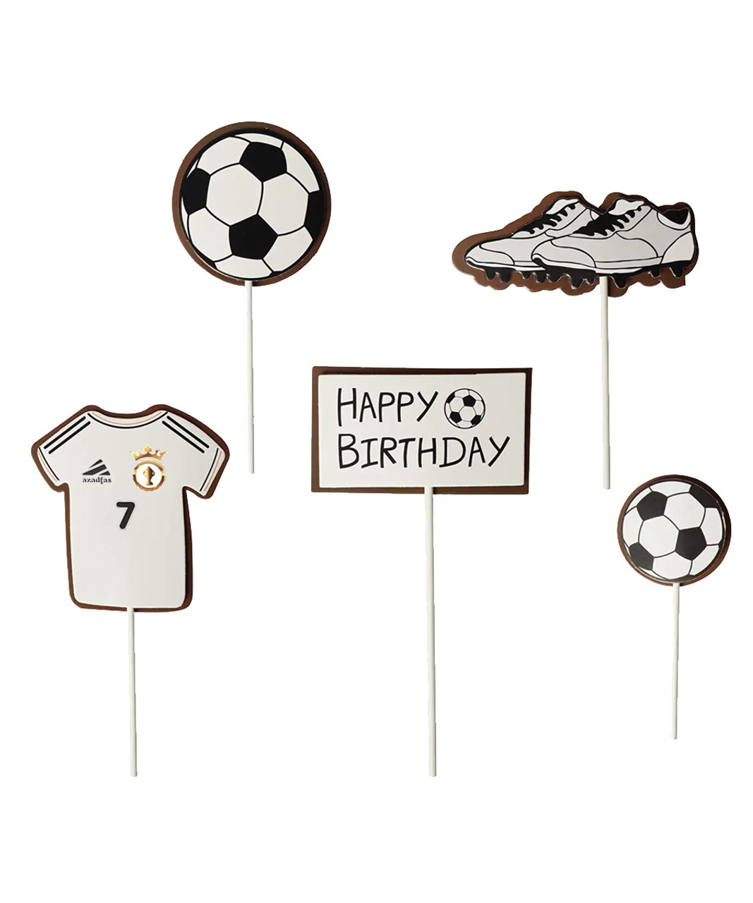 Cake Topper | Soccer Football Girl Player Themed | Personalized Name + Age  – Psychobakes