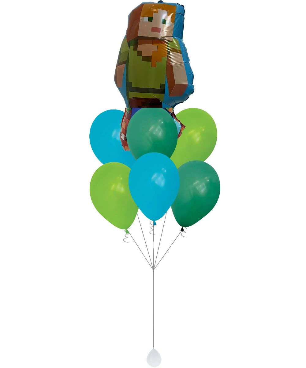[Game] Minecraft Alex Latex Balloons Bouquet | Give Fun Singapore