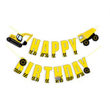 Happy Birthday Letter Bunting (3meter) - Construction Trucks Themed