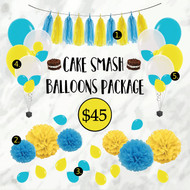 Cake Smash Balloons Package
