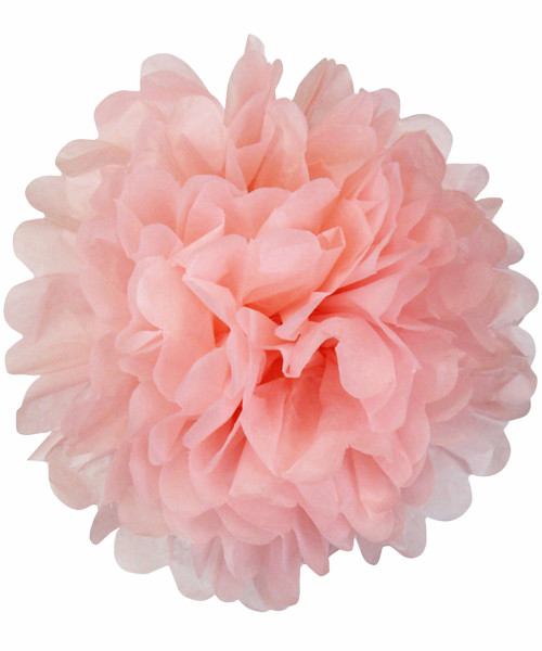 Paper Flower Pom Pom DIY Pack (35cm) - Light Pink