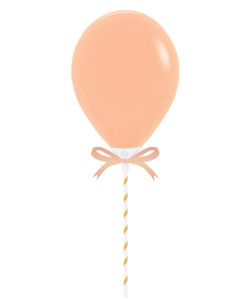 (Pick Your Own Color) 5" Mini Round Fashion Color Balloon Pop
